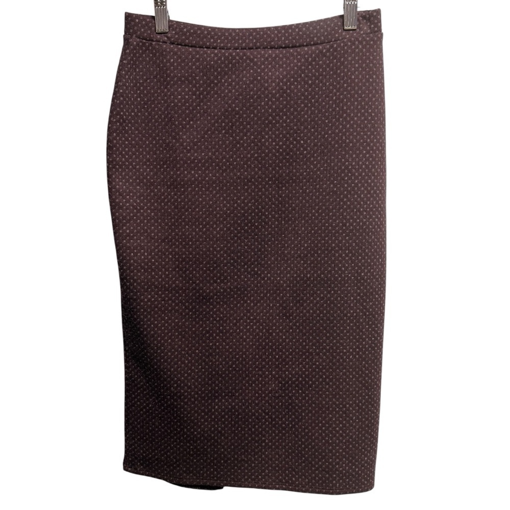 Free People Ludlow Polka Dot Curvehuggin Knit Pencil Skirt Small Office Business